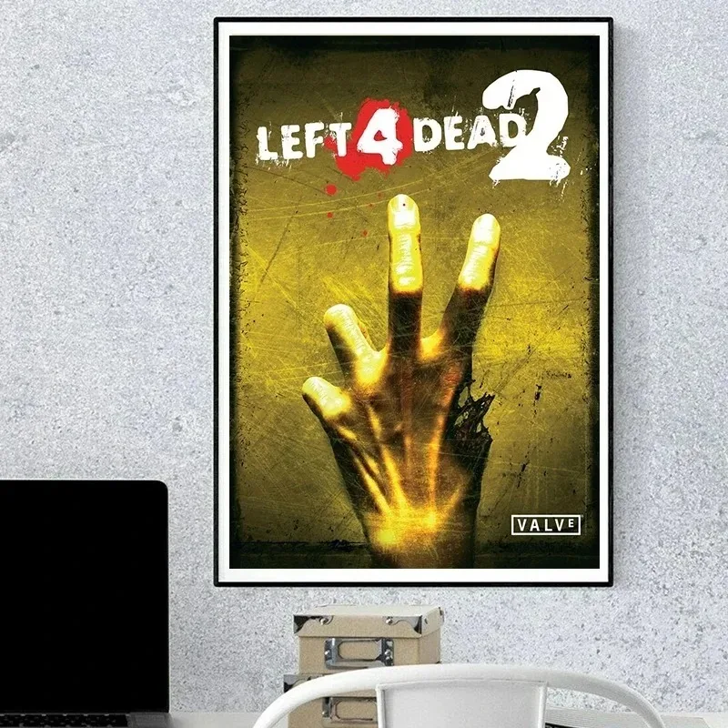 Hot Action Game Left 4 Dead Poster for Living Room Canvas Painting Art Home Decoration Wall Decor Picture Posters Mural