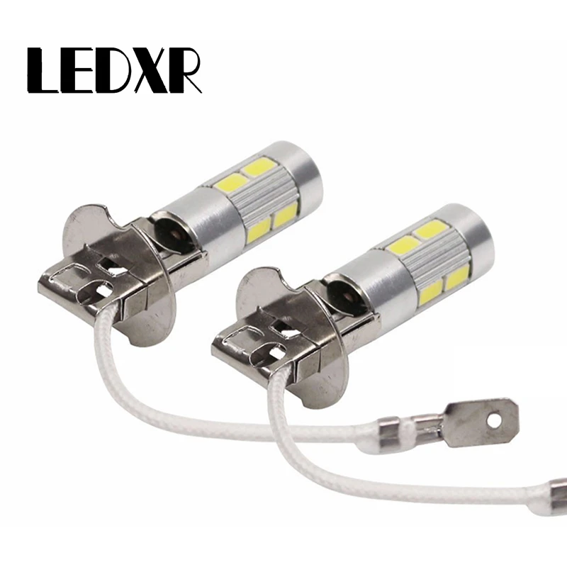 

2pcs CSP LED car lights highlight H3 10 SMD 5630 highlight LED driving lights fog lights