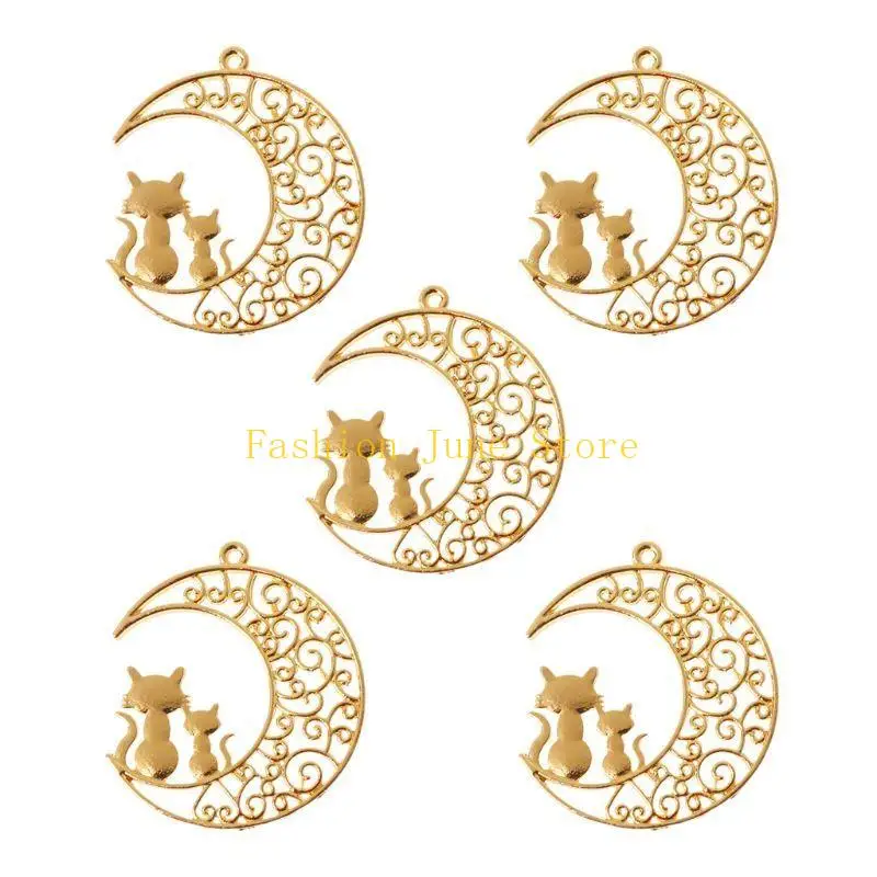 N5KA Silicon -Epoxidformen für Mond für Katzenrahmen Gussspielzeug herstellen Handwerksvorräte