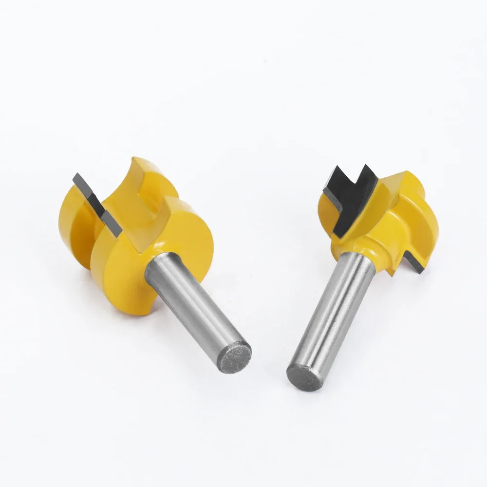 LAVIE 8mm Shank T-Slot Square Tooth Tenon Milling Cutter Carving Knife Router Bits For Tongue Woodworking Jointing Cutter