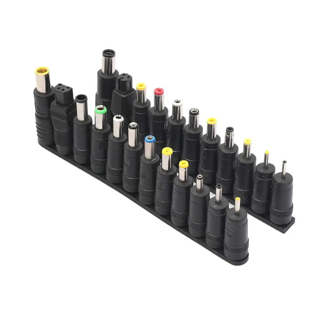 Universal 5.5x 2.1mm Female To Male DC 23 Multi Type Power Adapter Connector