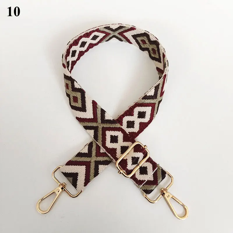 130 Cm Ethnic Style Bag Handle Bag Strap For Women Adjustable Wide Cross Body Messenger Bag Straps Casual Bag Accessories