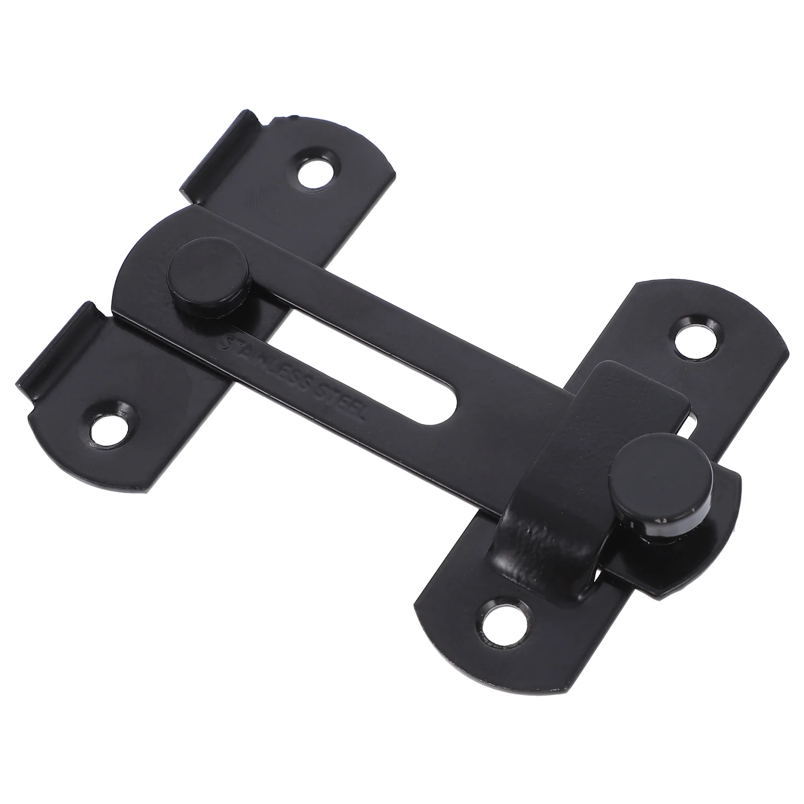 2 Pcs Door Latch Lock Reinforcement Plate Device Deadbolt Security Buckle House Stainless Steel