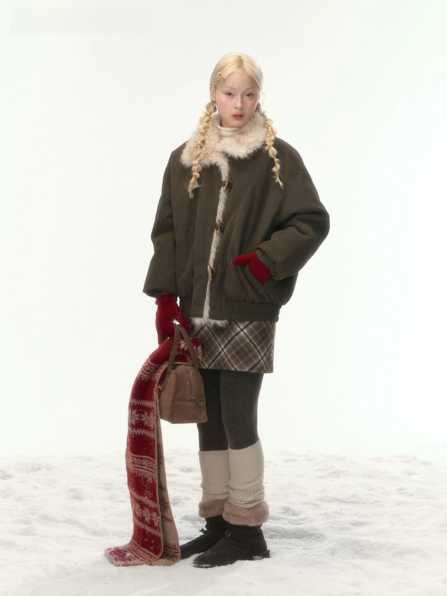 キャラメルスイートポテトマッドミルクジャケット冬用スタンドカラーボタンPUレザーショートコートコットンワークウェア通勤スタイルレディースアウター