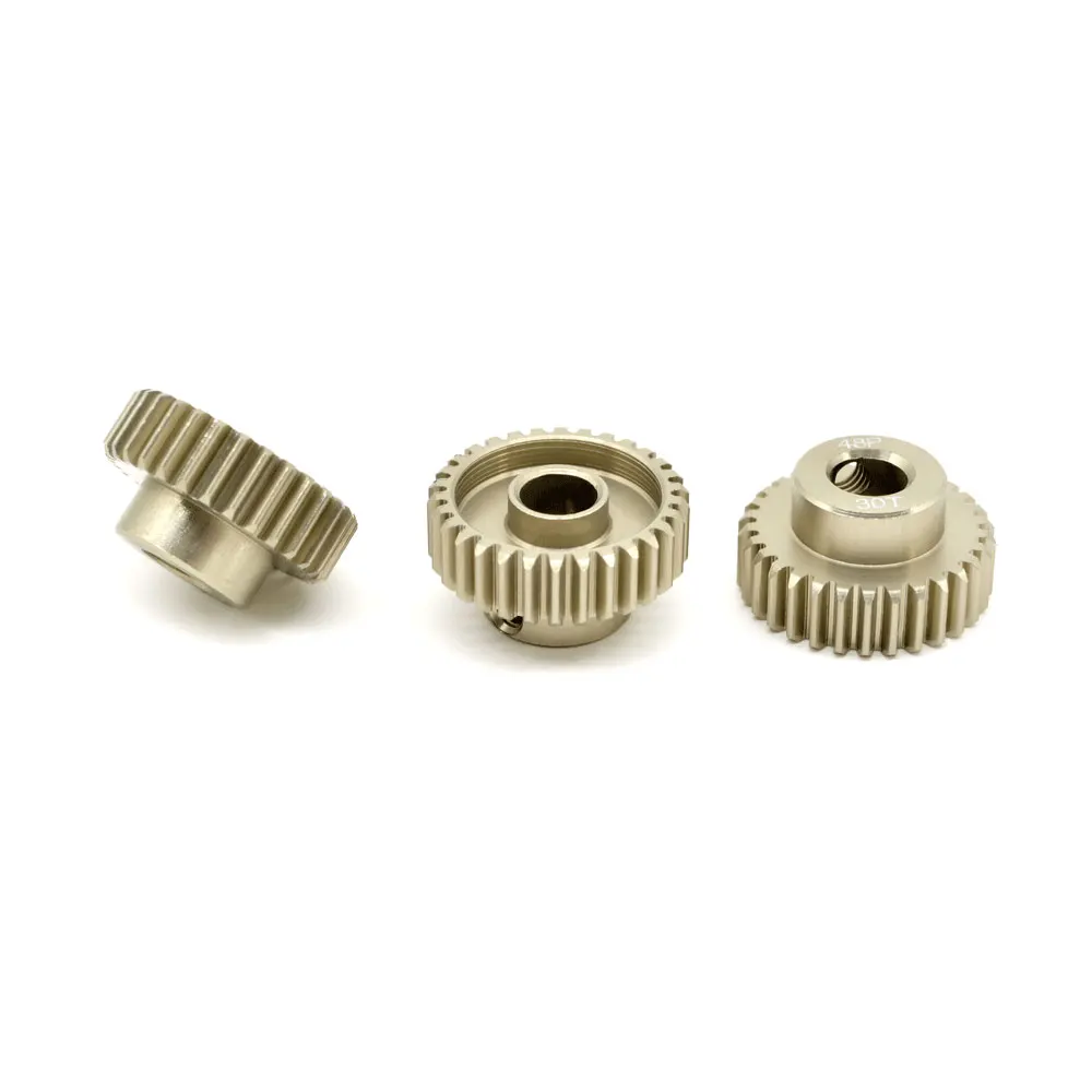 48DP 5mm Shaft Metal Pinion 20T 22T 23T 24T 25T 29T 30T 32T 34T 35T 38T 40T Motor Gear for 1/10 RC Car Buggy Monster Axial Scx10