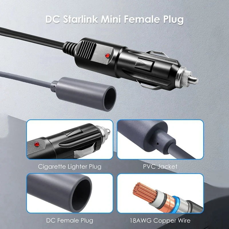 For Mini Step Up Lighter Converter Adapter, DC 12V/24V to 48V 2A Power Cord Boost Converter for Car-A10G