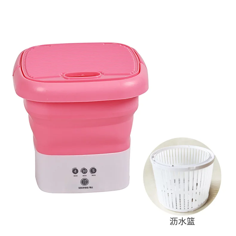 AC110-240V 휴대용 세탁기 속옷 건조기 버킷 양말 의류 세탁기 캠핑 접이식 미니 세탁기 세탁기