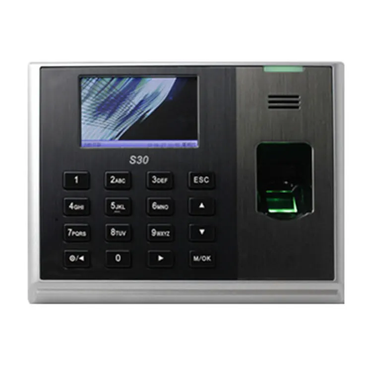

July003 ZK S30 Free Software Staff Employee Time Recorder ZK Teco Fingerprint Biometric Time Attendance Clock System Machine