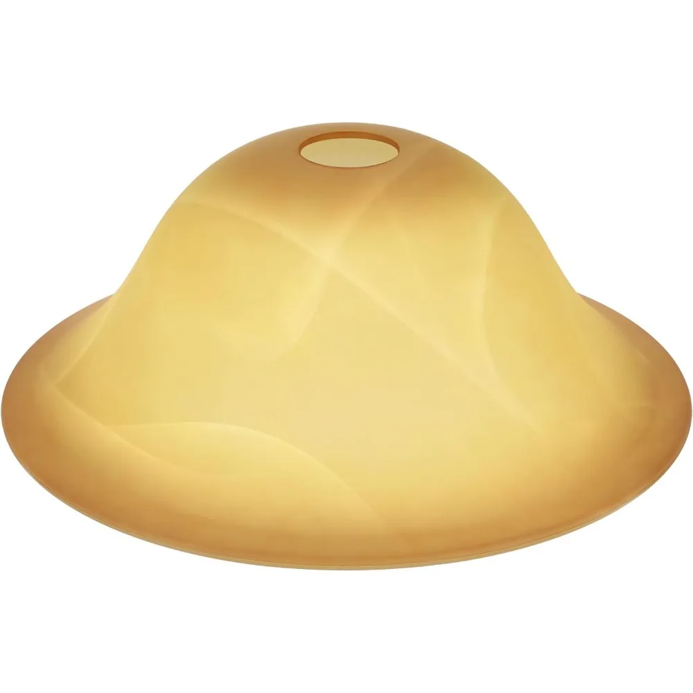 

amber glass lampshade glass lamp shade replacement light bulb cover chandelier vanity fitting opening 1.65 inch for base e26 so