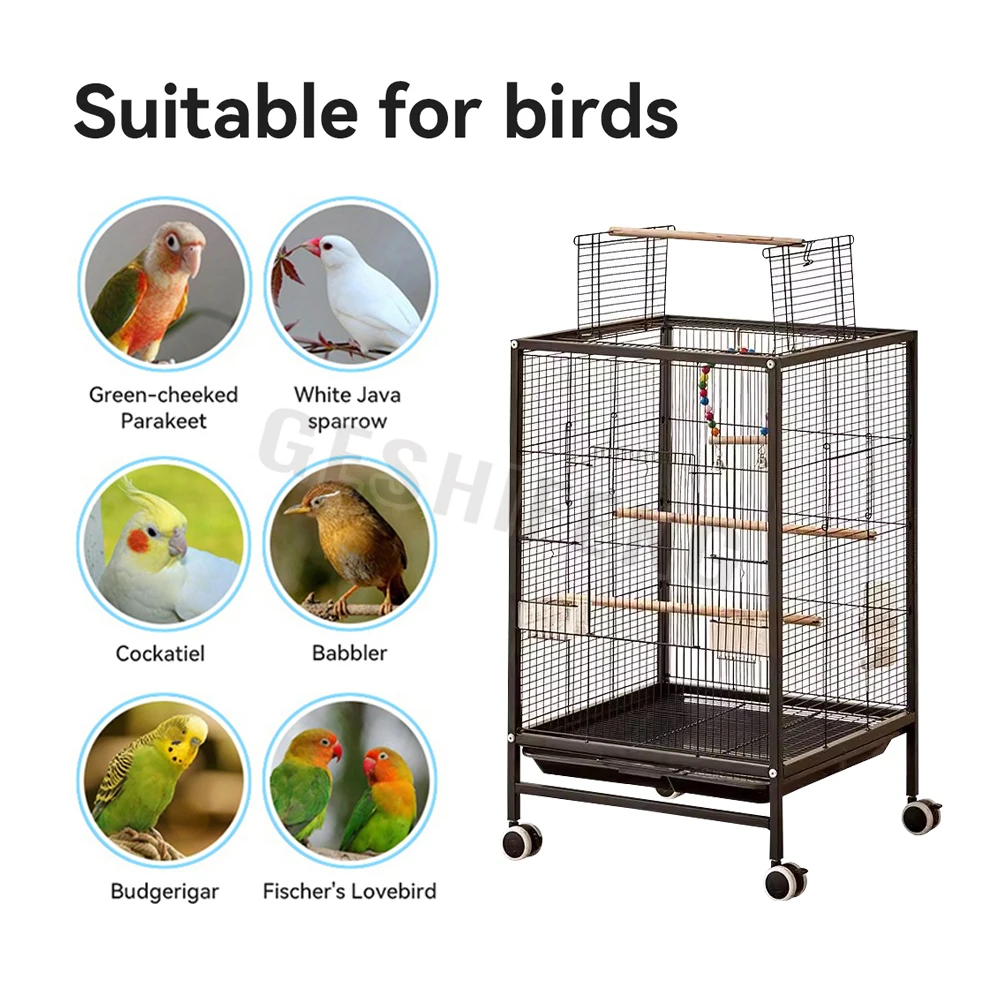 Quail Parrot Pigeon Canary Used X Large Bird Cages Factories In China 45*45*78cm Multi Layer Breeding Cages For Birds Exhibition