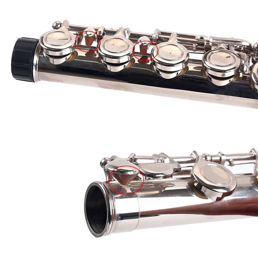 

3pcs Flute Key Bumper Cork Replacement Silicone Flute Parts Music Instrument Component Durable Lightweight Cf102 Light