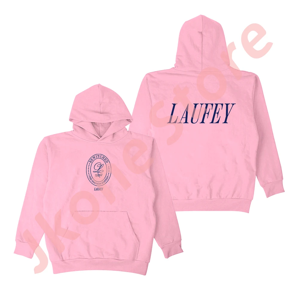 Laufey Emblem Hoodies Bewitched The Goddess Tour Merch Long Sleeve Unisex Fashion Casual Sweatshirts Top