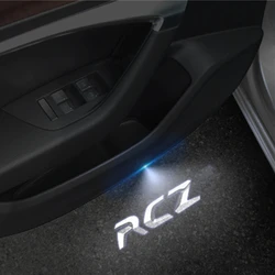 2Pcs Car Lights Accessory LED Door Projector Ghost Shadow Welcome Lamp For Peugeot RCZ 2010 2011 2012 2013 2014 2015 2016