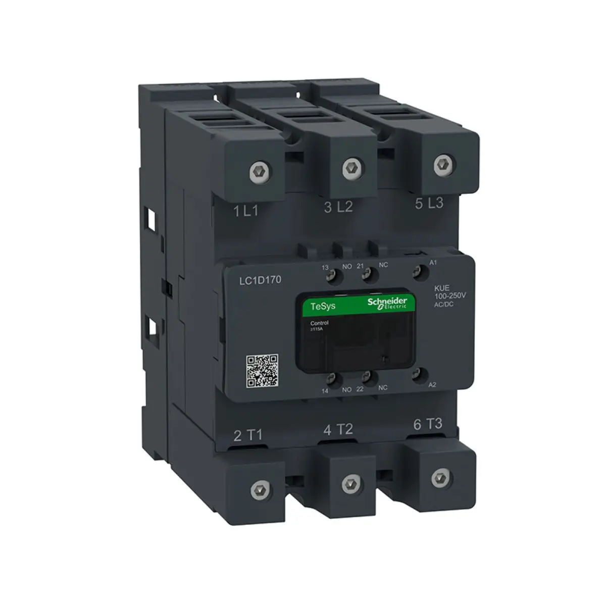 LC1D170KUEC TeSys D 3P, 170A, 100~250VAC/DC, contactor