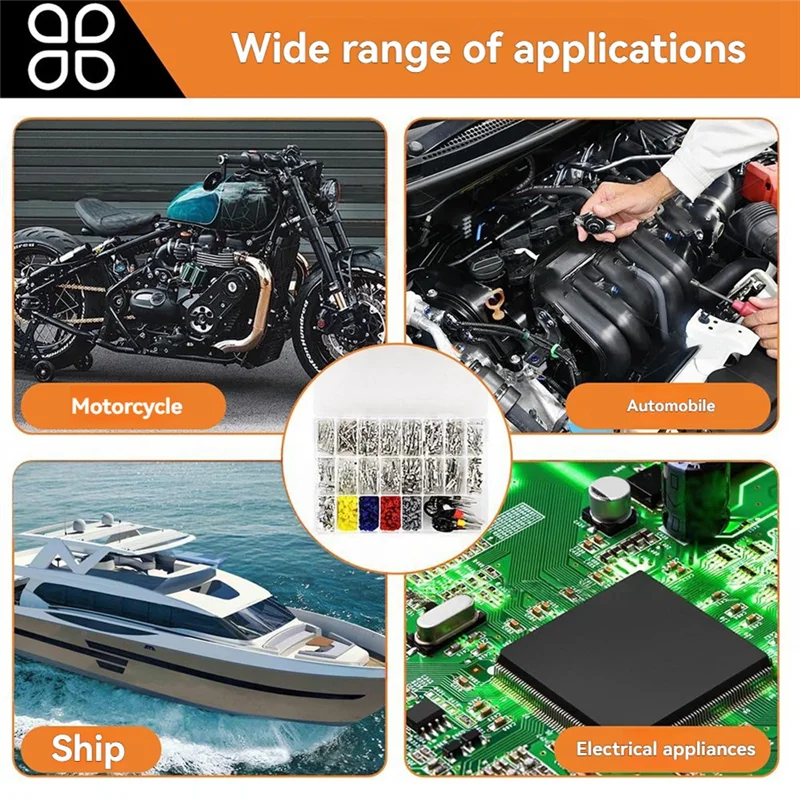 

CYCLI-Набор обжимных разъемов-660 шт.-Автомобильный электрический клеммный комплект контактных разъемов 25 типов 1-6,3 мм автомобильные электрические провода