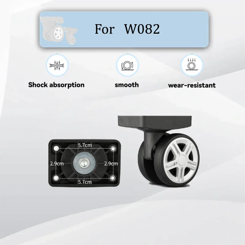 

For W082 Universal Suitcase Wheels Kit 360° Swivel Mute Wear-Resistant Parts For All Luggage