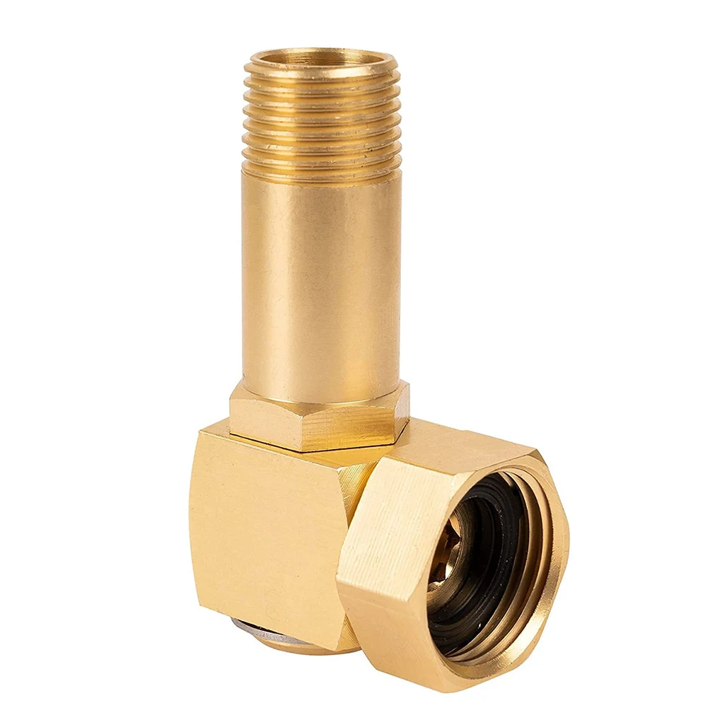 Garden Hose Adapter Practical Garden Hose Joint Coupler Adapter Brass Replacement Part Swivel Easy Installation