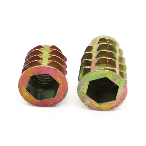 10 st inbäddade insatsmutter E-mutter M4-5-6-8-10 sexkantshylsa Allen-huvud för trämöbler invändig och utvändig gänga förbäddade muttrar 10 best sales gängtapp och gängskär för trä - №10