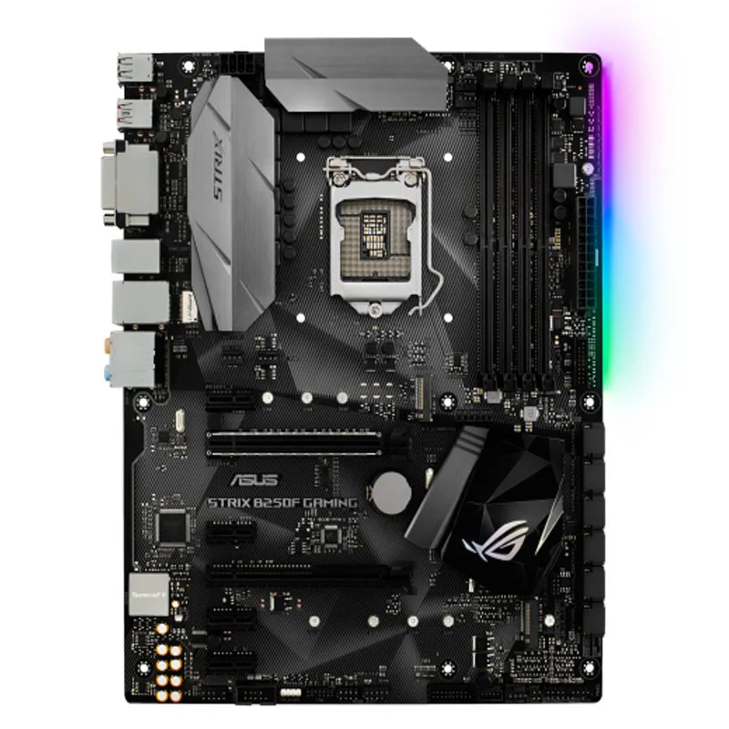 Imagem -02 - Asus-rog Strix B250f Placa-mãe Gaming Desktop Soquete Lga 1151 Ddr4 B250 Sata3 Usb 3.0