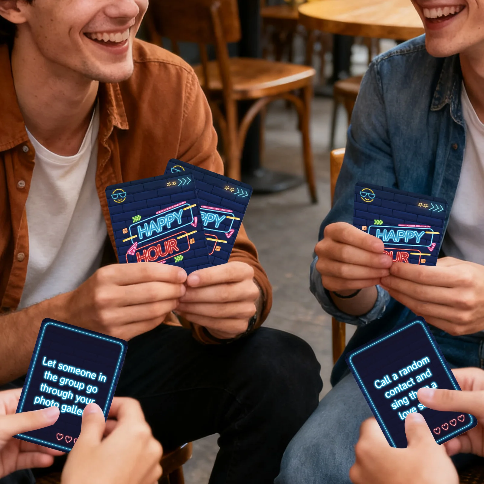 50 عبوة من بطاقات ألعاب الحفلات متعددة اللاعبين على سطح الطاولة الترفيهي التفاعلي لبطاقات الألعاب الممتعة للتجمعات والاجتماعات