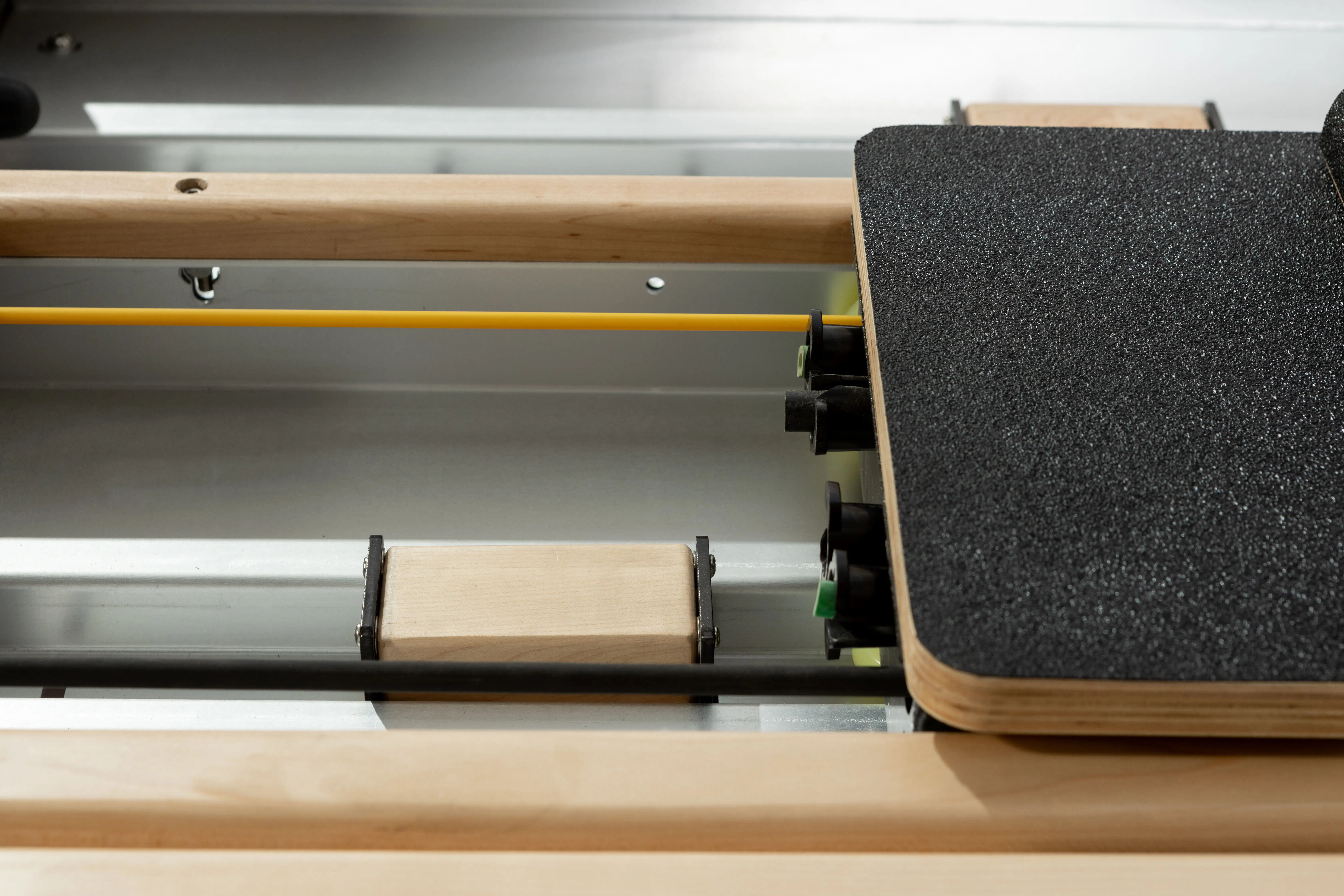 Professional Training Pilates Equipment Reformer Double Track Wood Two Way Sliding Ladder Bed