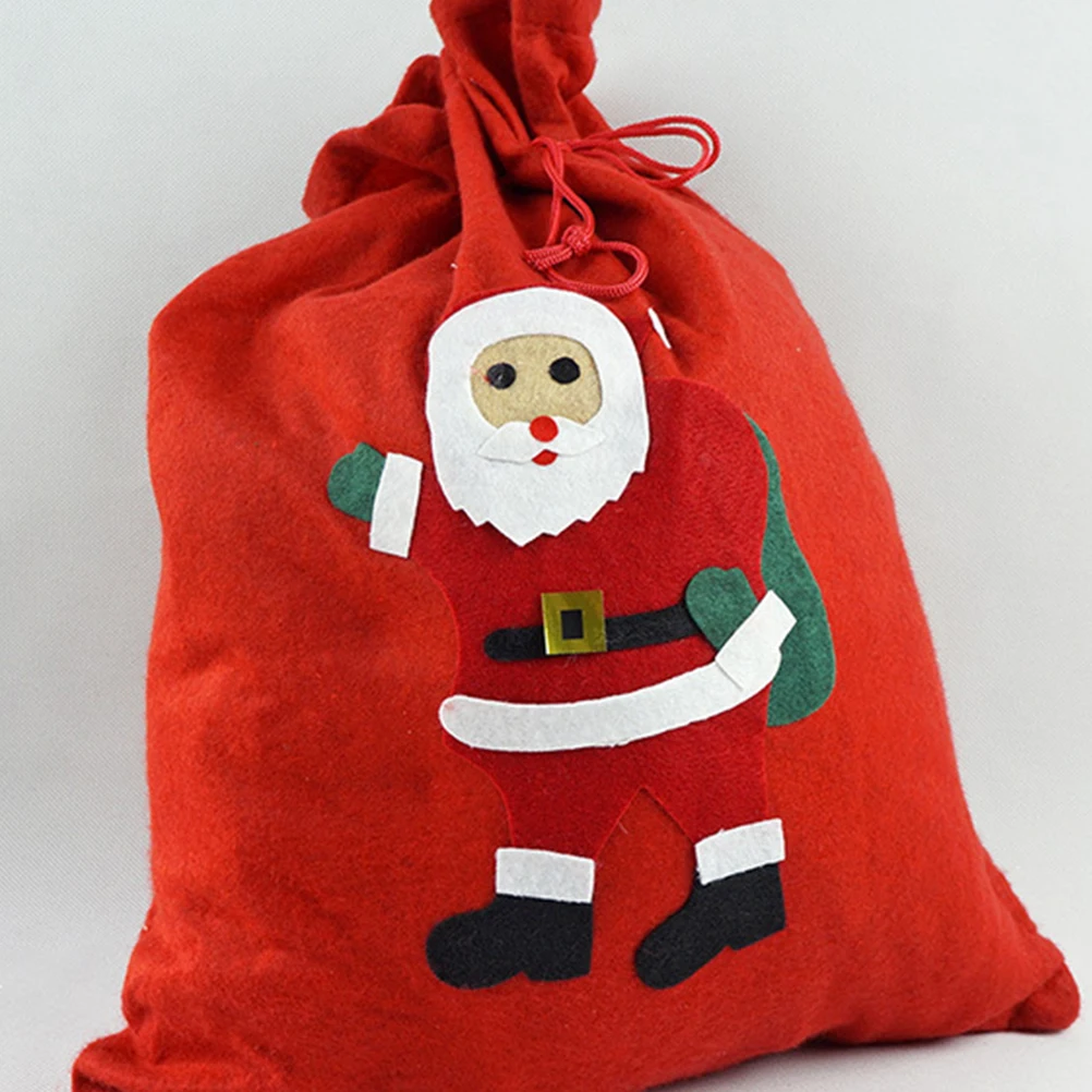 

Non-Woven Fabric Drawstring Bags Christmas Theme 50x70cm Candy Gift Jewelry Storage Pouches for Festival Party Favors