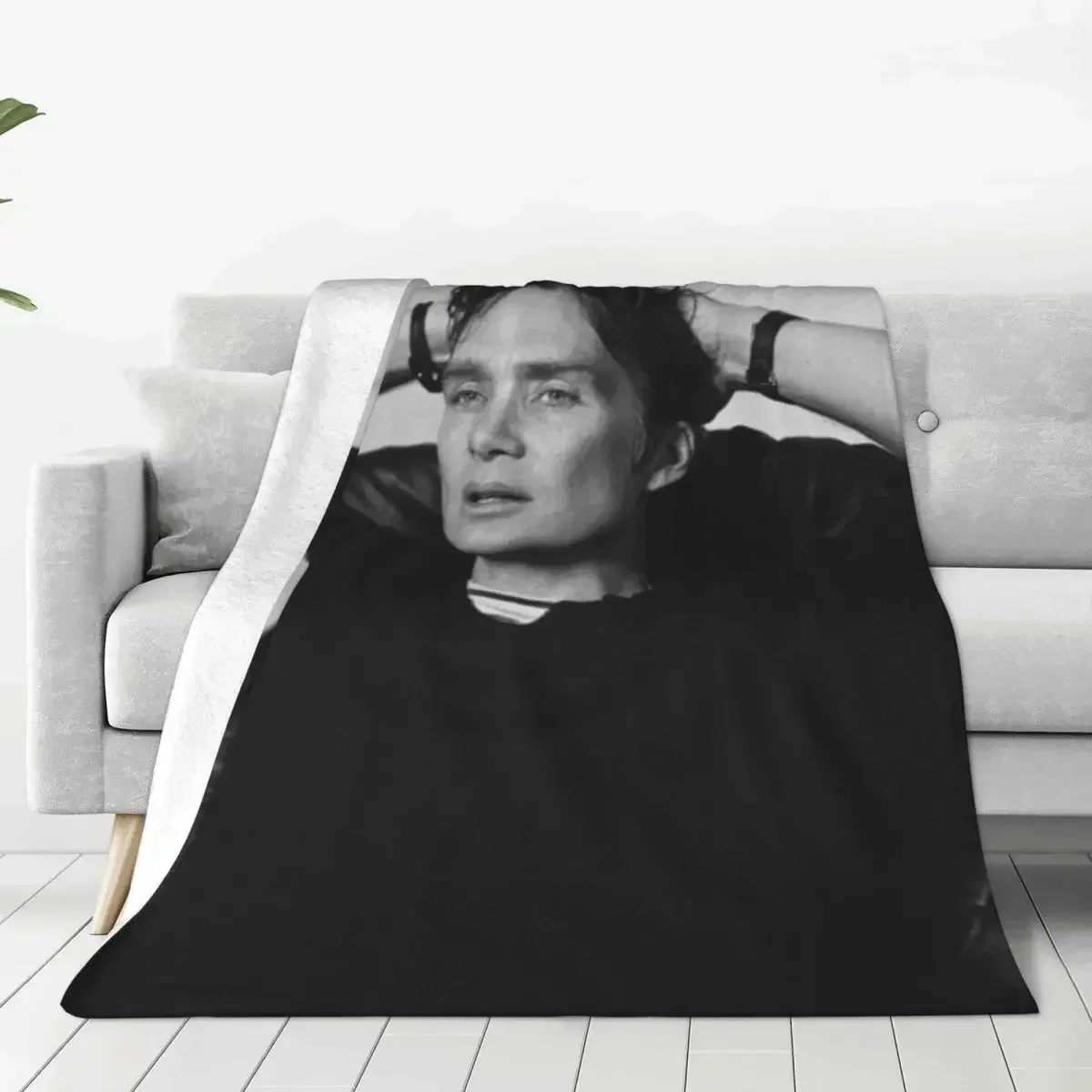 

Cillian Murphy Super Soft Blankets Actor Travelling Throw Blanket Spring Cute Custom DIY Flannel Bedspread Sofa Bed Cover