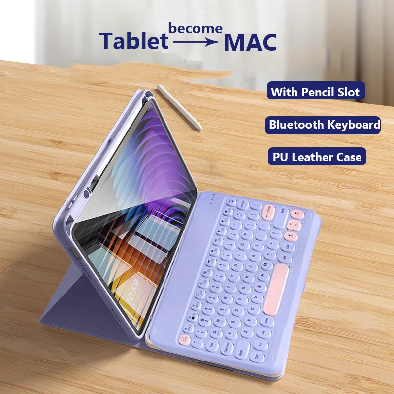 Case with Keyboard for IPad 11th A16 2025 11-inch 10th 10.9 A2696 A2757 Air7 6 5 4 3 2 1 10.2 9th 8 7th Gen Case with Pen Holder