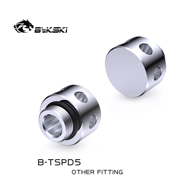 Bykski Flow Buffer Fittings, Flow Divider, Bubble Eliminator, Built-in Spoiler In Water Cooling Reservoir/Tank, B-TSPD5