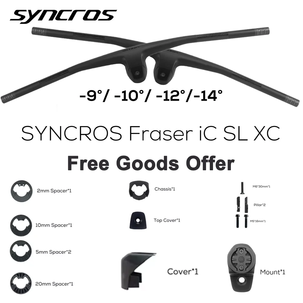 

SYNCROS Mtb Carbon Handlebar Bicycle Handlebar -9/-10/-12/-14degrees manillar bicicleta mtb For Mountain And bike accessories