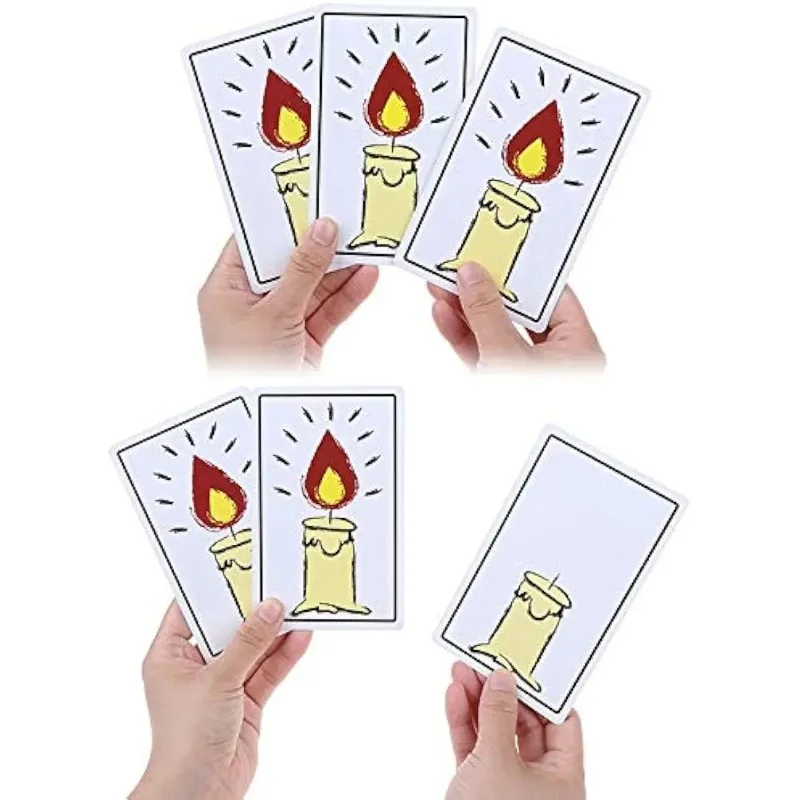 Magic Tricks Relighting Candles Magic Cards Close Up Street Stage Magic Toy Easy to Play Gift for Kids Adults Birthday Party