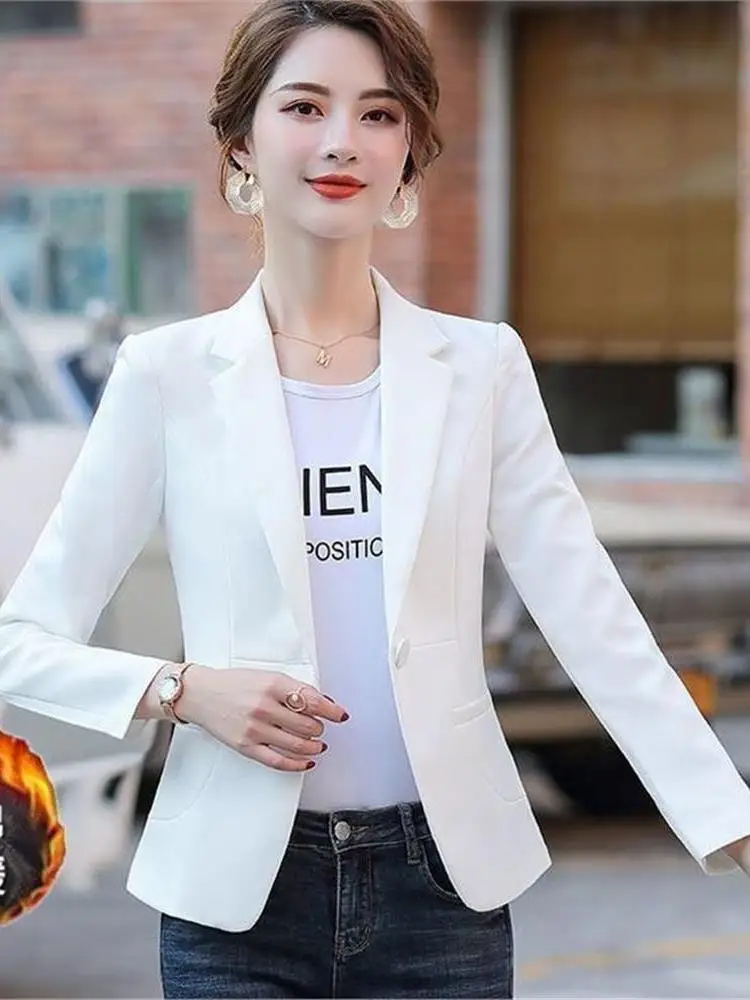 بدلة نسائية قابلة للتنفس بقصة ضيقة من Jaet غير رسمية متعددة الاستخدامات كورية Sle لربيع وخريف 2023 وصلت حديثًا بلوزة Ele #4