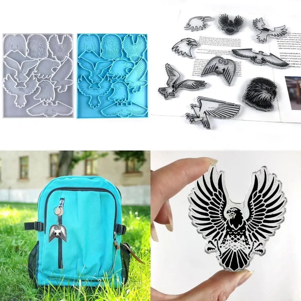 

Pendant Moulds DIY Keychain Molds Clay Moulds Jewelry Making Tools Silicone Material for Hand Making Pendant
