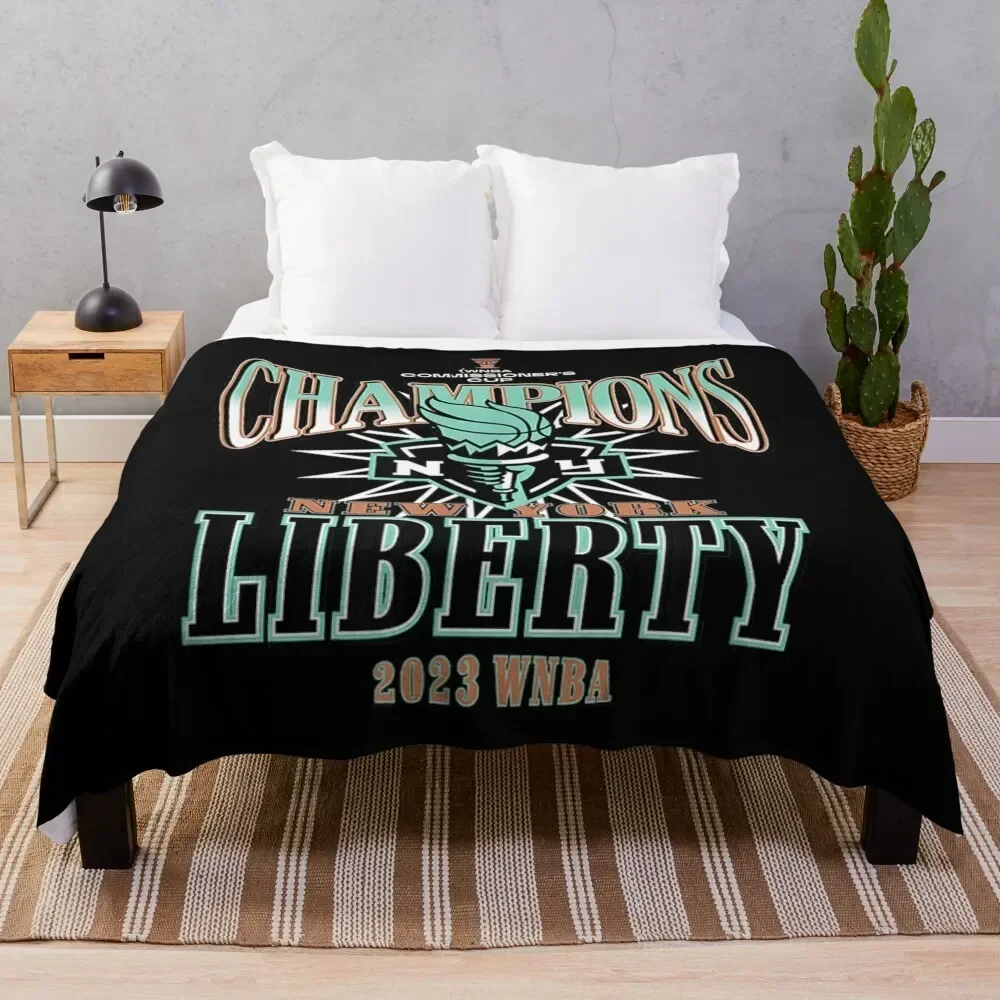 

New York Liberty Commissioner's Cup Champions Leaderboard Throw Blanket Versatile Cozy Throw Blanket for All Occasions