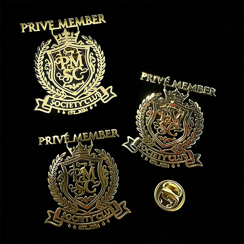 

Company Business Logo Pins Brooch Customized Stainless Steel Your Image Logo Name Personalized Badge Pin Jewelry Wedding Gift