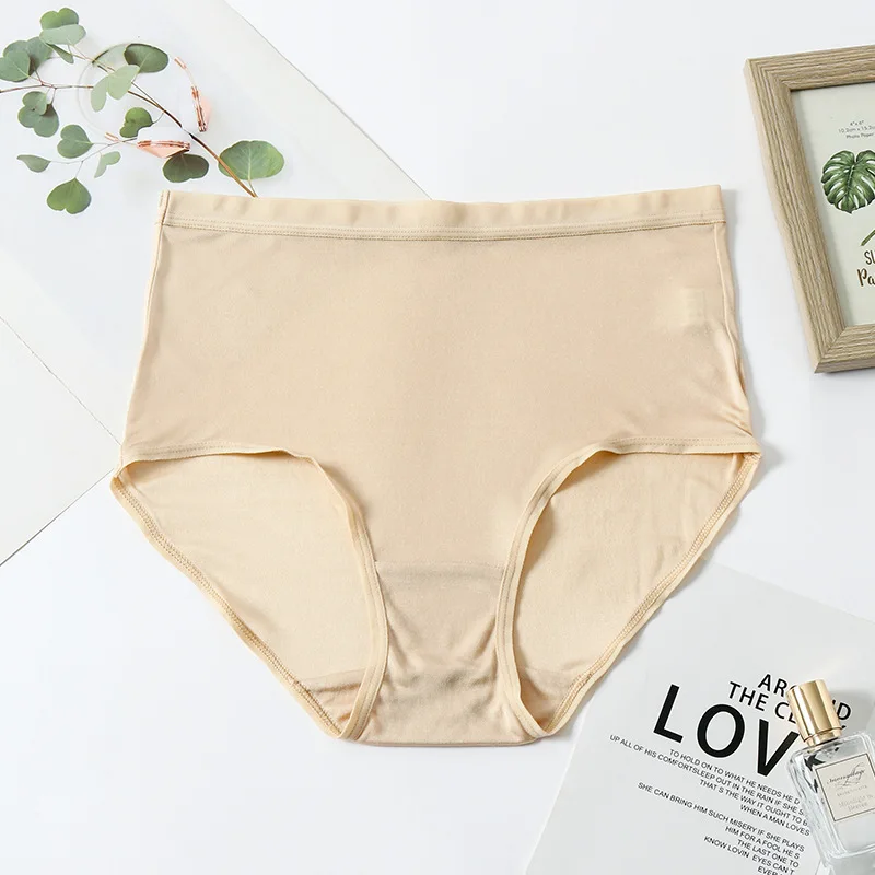 3 Pack Women Silk Panties 100% Natural Silk High Rise Panties Briefs Underwear Lingerie Pink M L XL XXL TA033