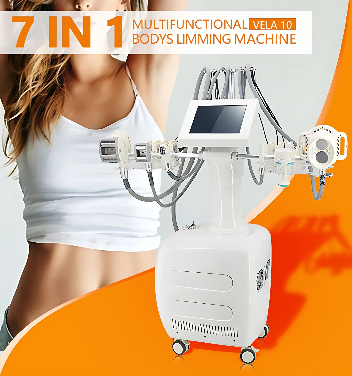 V10 Multifunctional Body Slimming Cavitation Cellulite Machine Fat Removal Vacuum Roller Eye Care Weight Loss Beauty Equipment