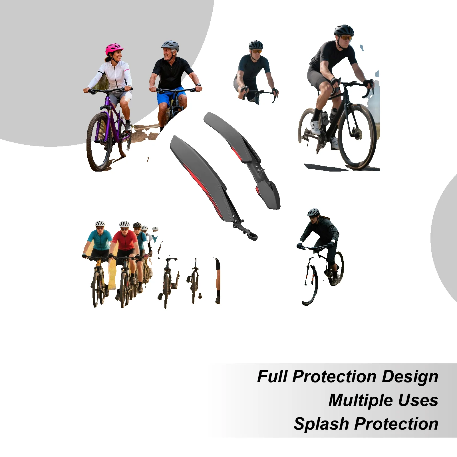 

Брызговик для горного велосипеда, расширенный брызговик, передний и задний брызговик, защита от грязи и гравия для дорог 24/26/27,5 дюймов