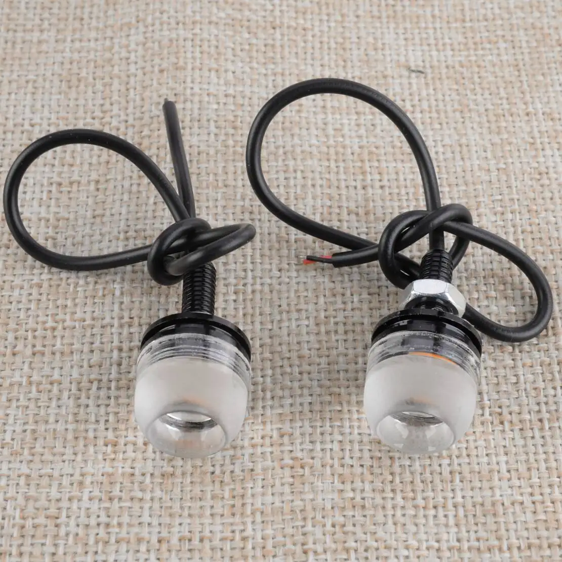 2Pcs Super Bright Pink Purple Smd Led Indicator Mini Eagle Eye Turn Signal Light Lamp Blinkers Fit For Motorcycle Scooter