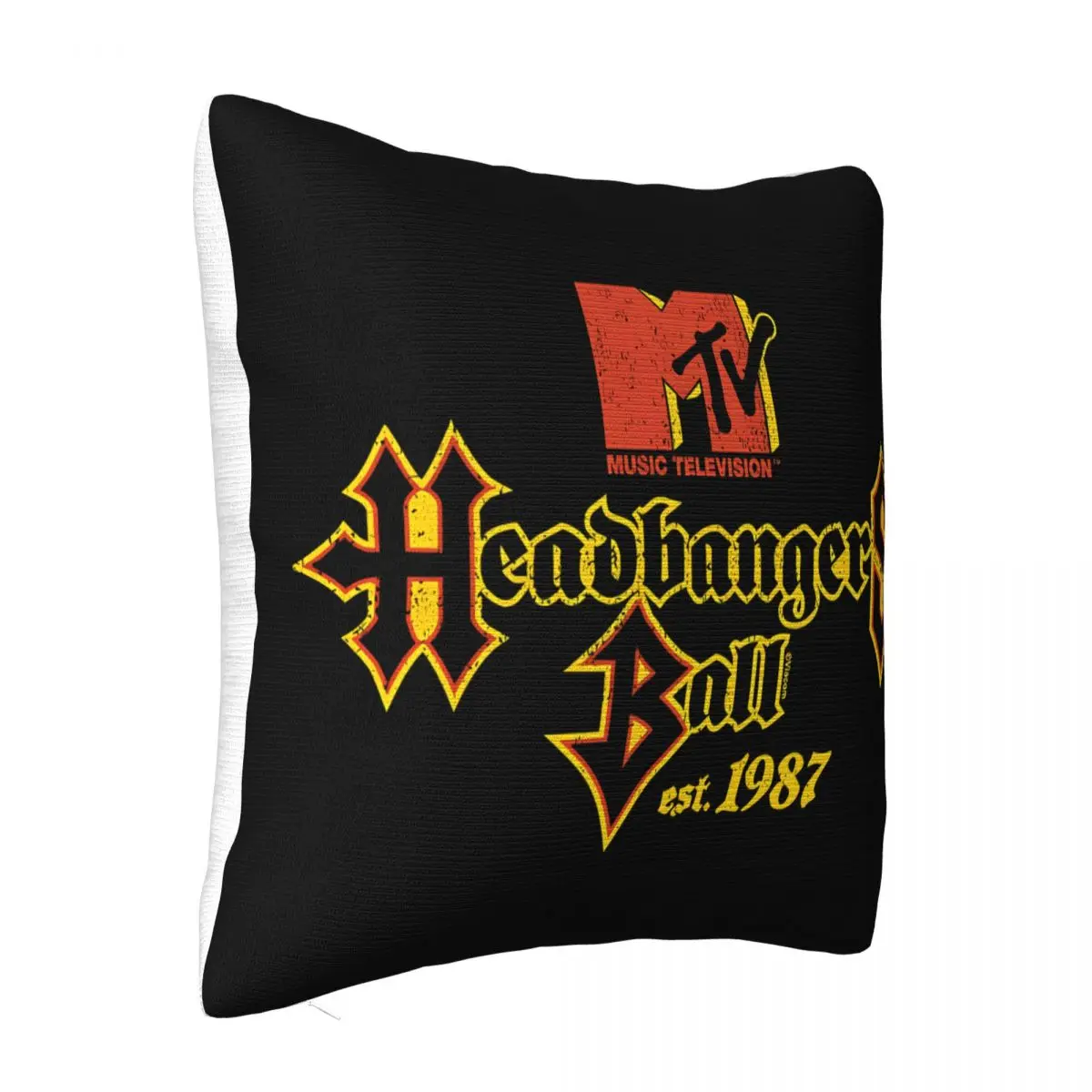 Rare Mtv Vtg Headbangers Ball Tour 1989 2 Pillowcase Cover For Pillow Home And Decoration Pillow Case Pillow Cover