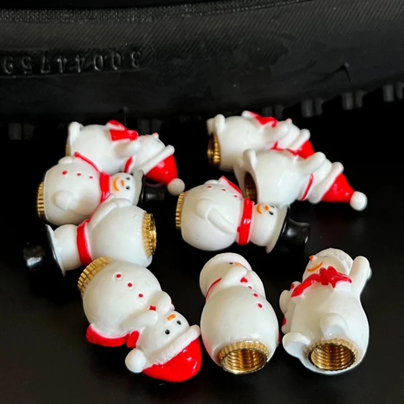 Afbeelding 4: Fiets Air Nozzle Cap Sneeuwpop MTB Racefiets Schoonheid Mond Mond Universele Ventieldop Leuke Ventiel Stofkap Fietsaccessoires