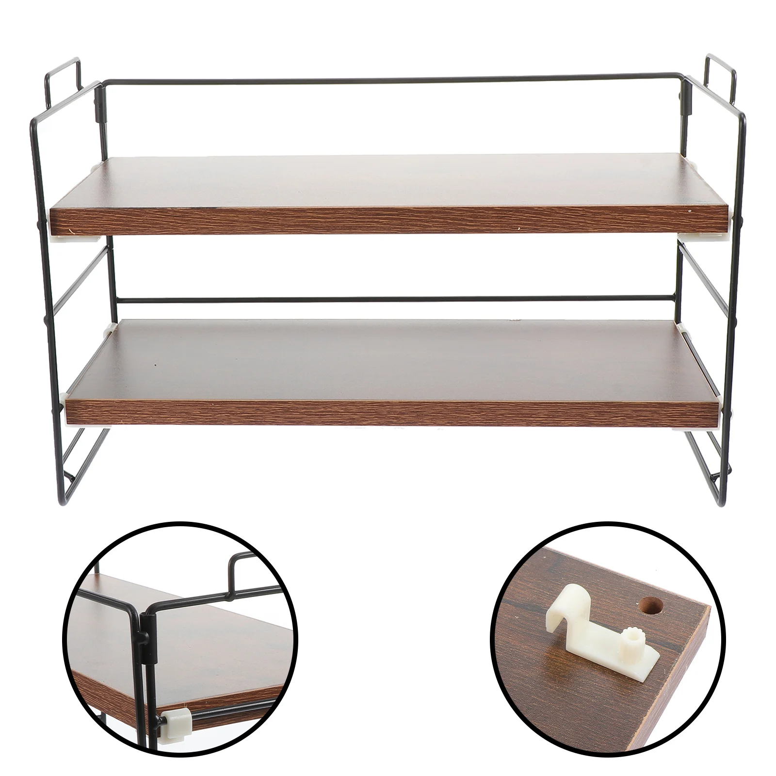 1Pcs Multi-Function Double Layer Desktop Storage Rack Office Table Organizer for Stationery Cosmetics Documents Sundries Storage