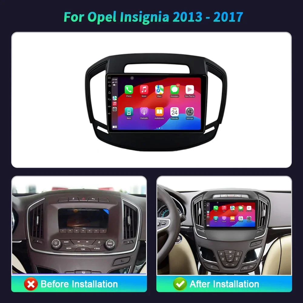 For Opel Insignia 2013-2017 Android Auto Radio Car Radio Multimedia 4G GPS BT Carplay Multimedia Navigation Touch Screen Stereo