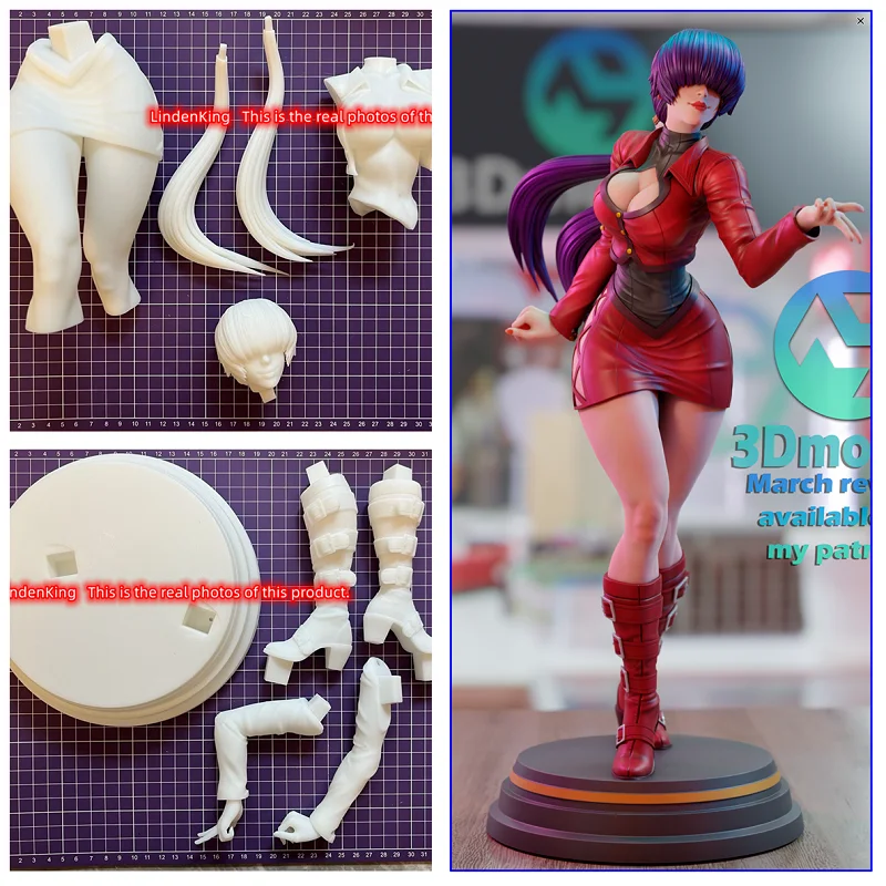 

LindenKing Garage Kits A559 3D Customize Product Resin Shermie GK Model Unpainted White-Film Collections To Modelers