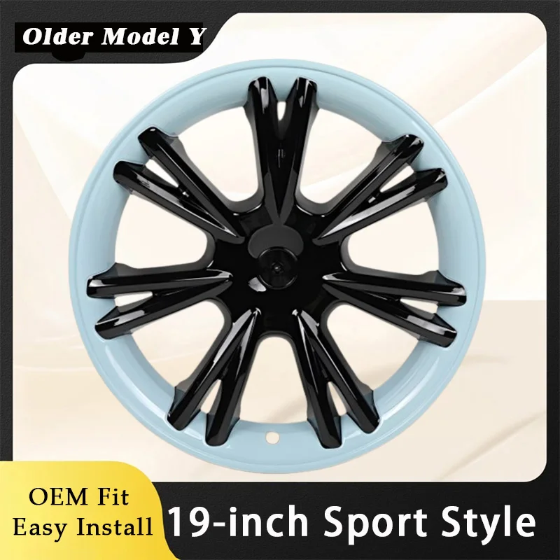 

4PCS Wheel Hub Cap Sport Style For Tesla Old Model Y 19Inch Hubcap Performance Replacement Wheel Full Rim Cover Accessorie