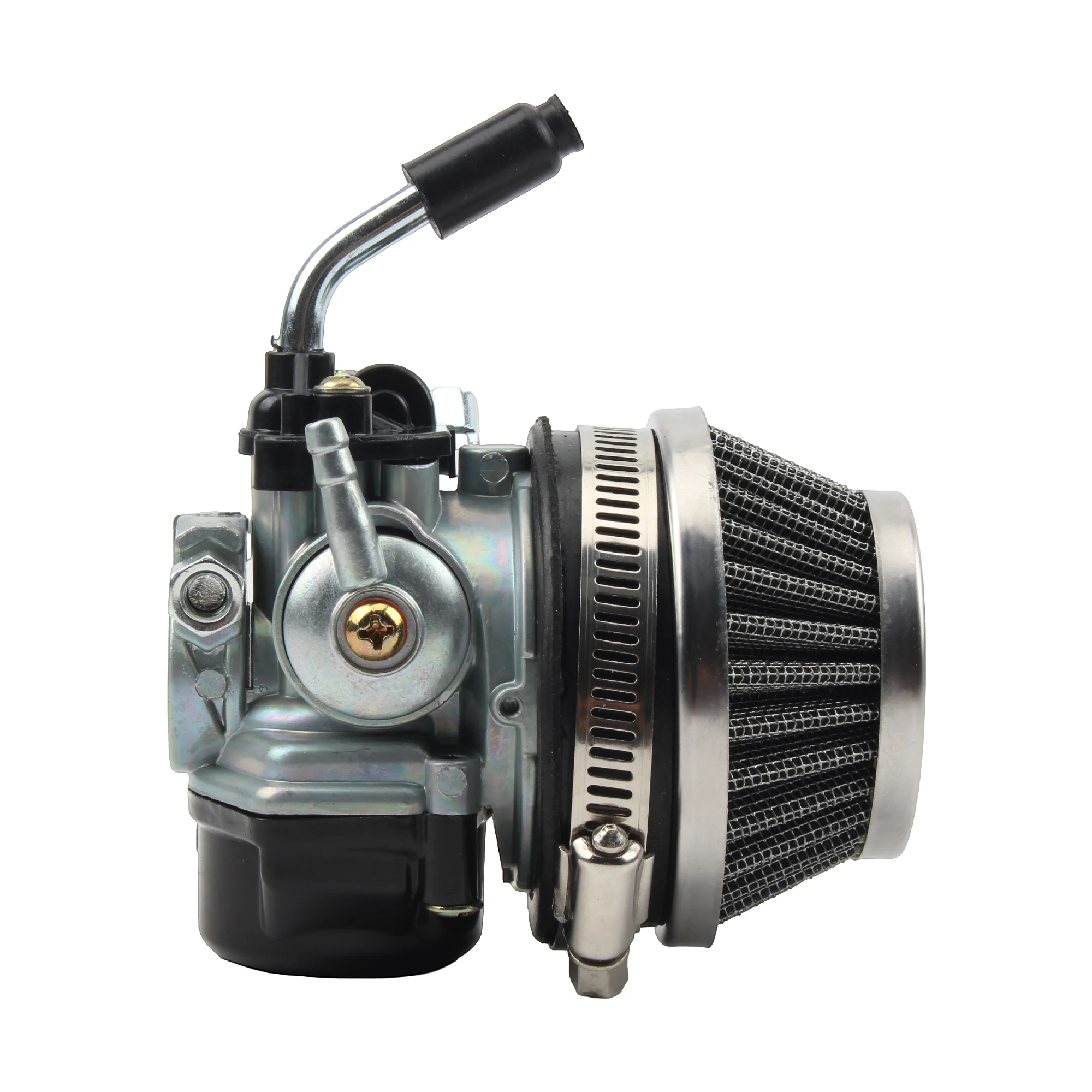 Motocross 2-Takt wassergekühlter Vergaser mit Ansaugrohr und Luftfilter 37 49 50 80 CC Motorrad Dirt Pocket Bike Teile – Detail 3