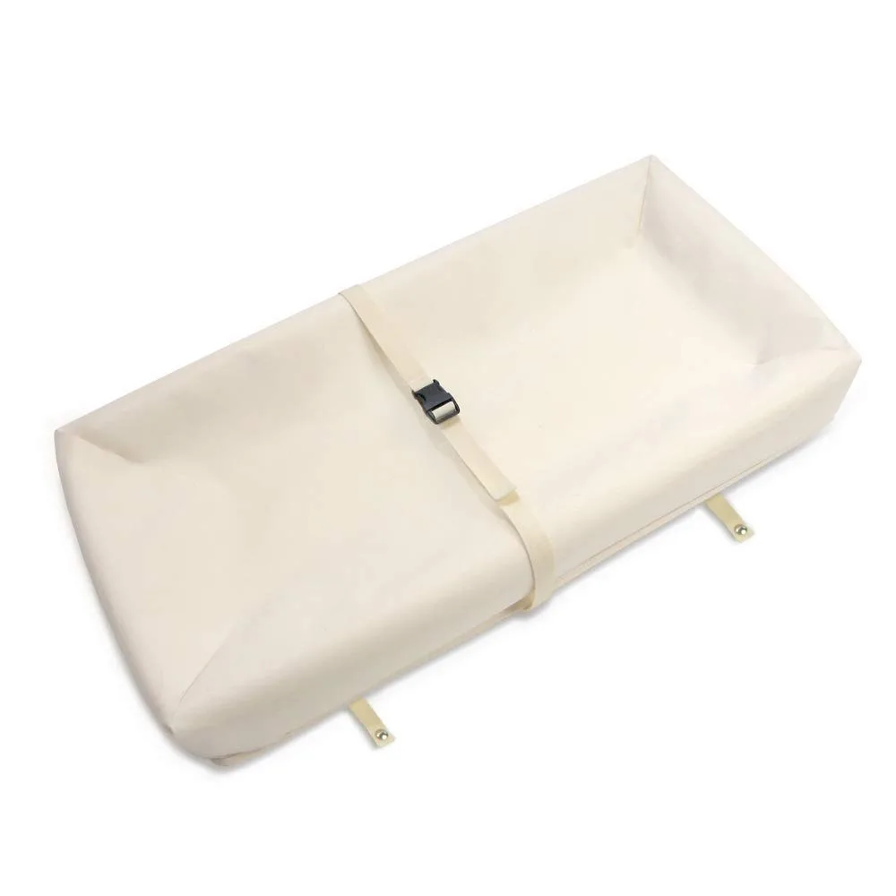 

Naturepedic Organic Contoured Changing Pad - Easy to Clean, Lightweight & Portable - Comfort 4-Sided Waterproof Baby Diaper