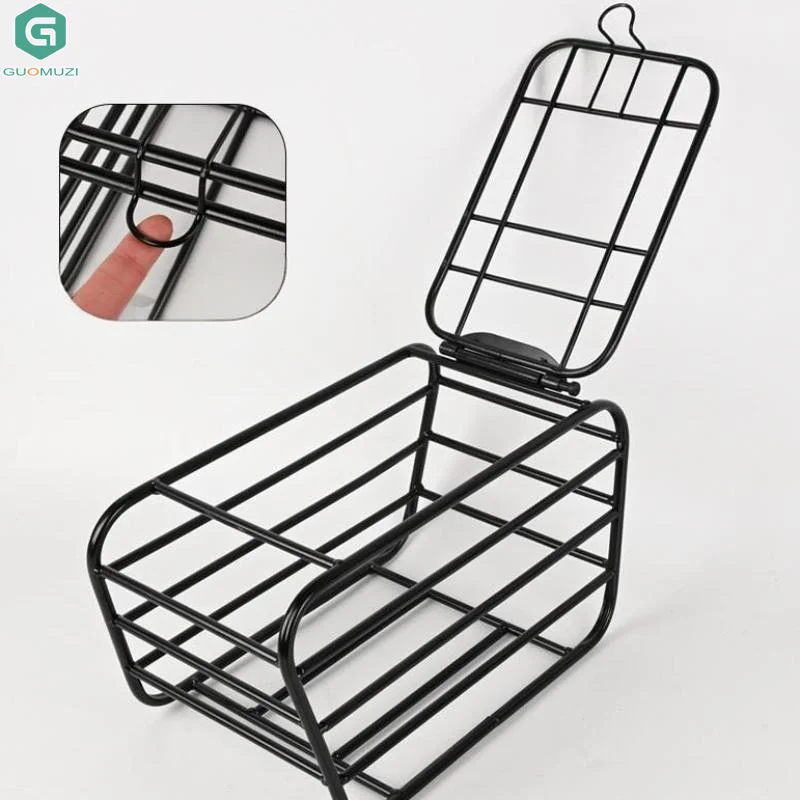 

2-in-1 Dog Bike Basket For Rear Rack Pet Carrier Cargo Basket Fits Small Medium Dogs Cats Up To 12LBS For Groceries Daily