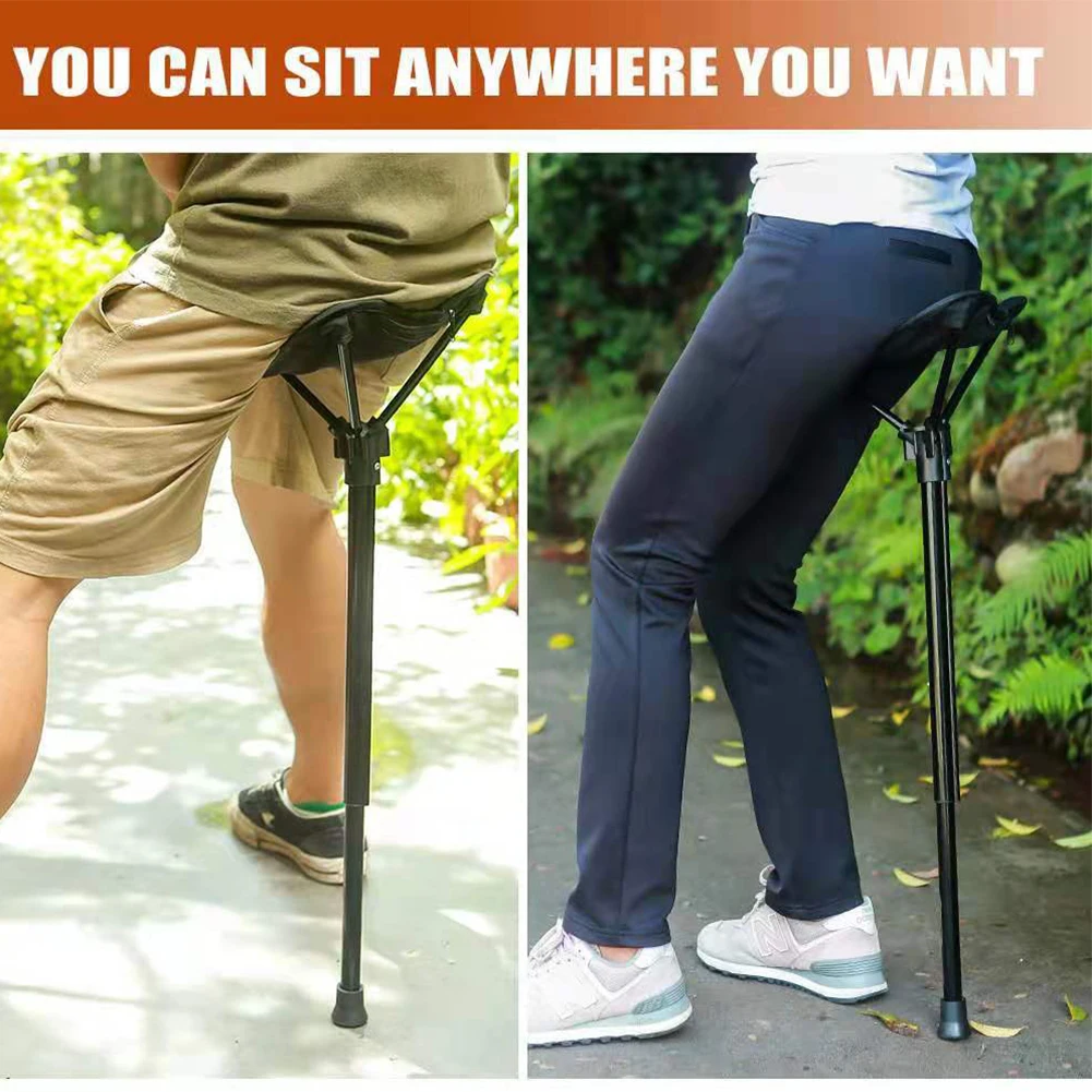 

Collapsible Chair Camping Stool Retractable Folding Chair Adjustable Hiking Chair for Outdoor Hiking Picnic Travel