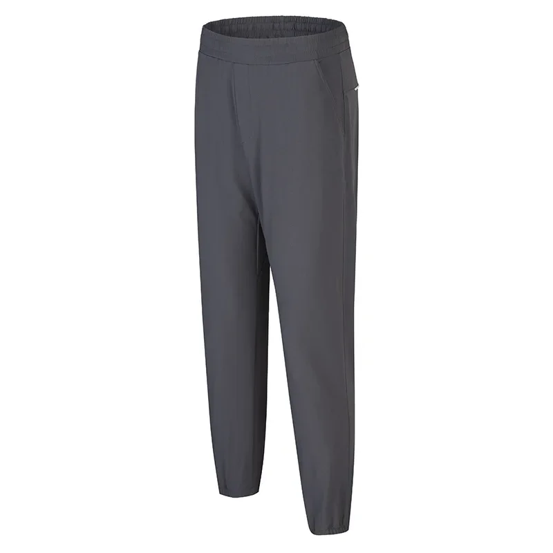 High Quality Ice Silk Pants For Men's Summer Slim Casual New Loose High Elasticity Quick Drying Outdoor Running Casual Pants